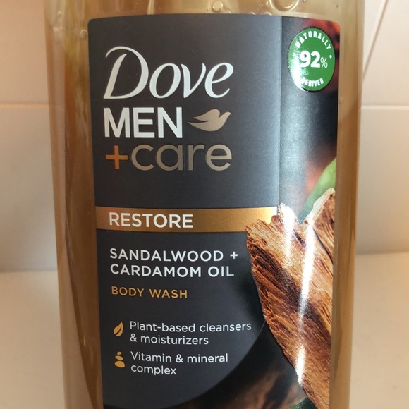 DOVE Men + care RESTORE 26 oz Body Wash Sandalwood & Cardamom Oil - Picture 2 of 3